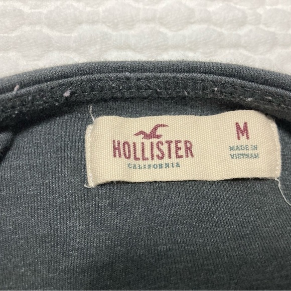 HOLLISTER GREY TRACK PANTS - Size Medium - Picture 5 of 6